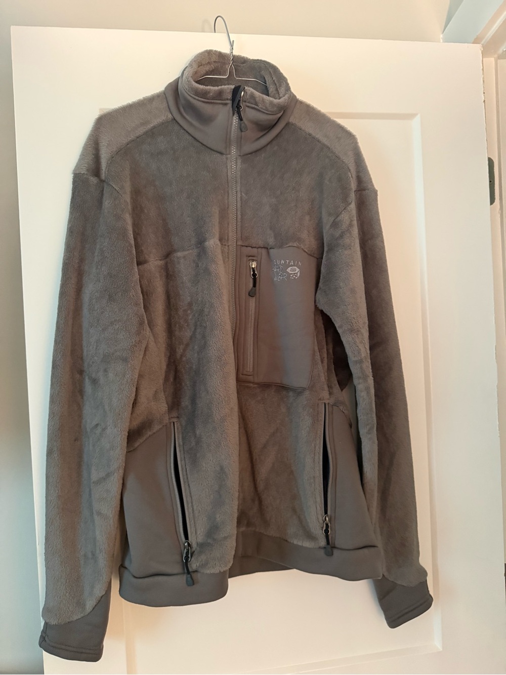 Mountain Hardwear Men's Gray Fleece Half-Zip Performance Jacket
